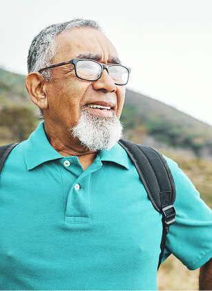 Patient enjoying time outdoors after advanced diagnostic testing as part of Complete Heart Failure Care at Current Clinic